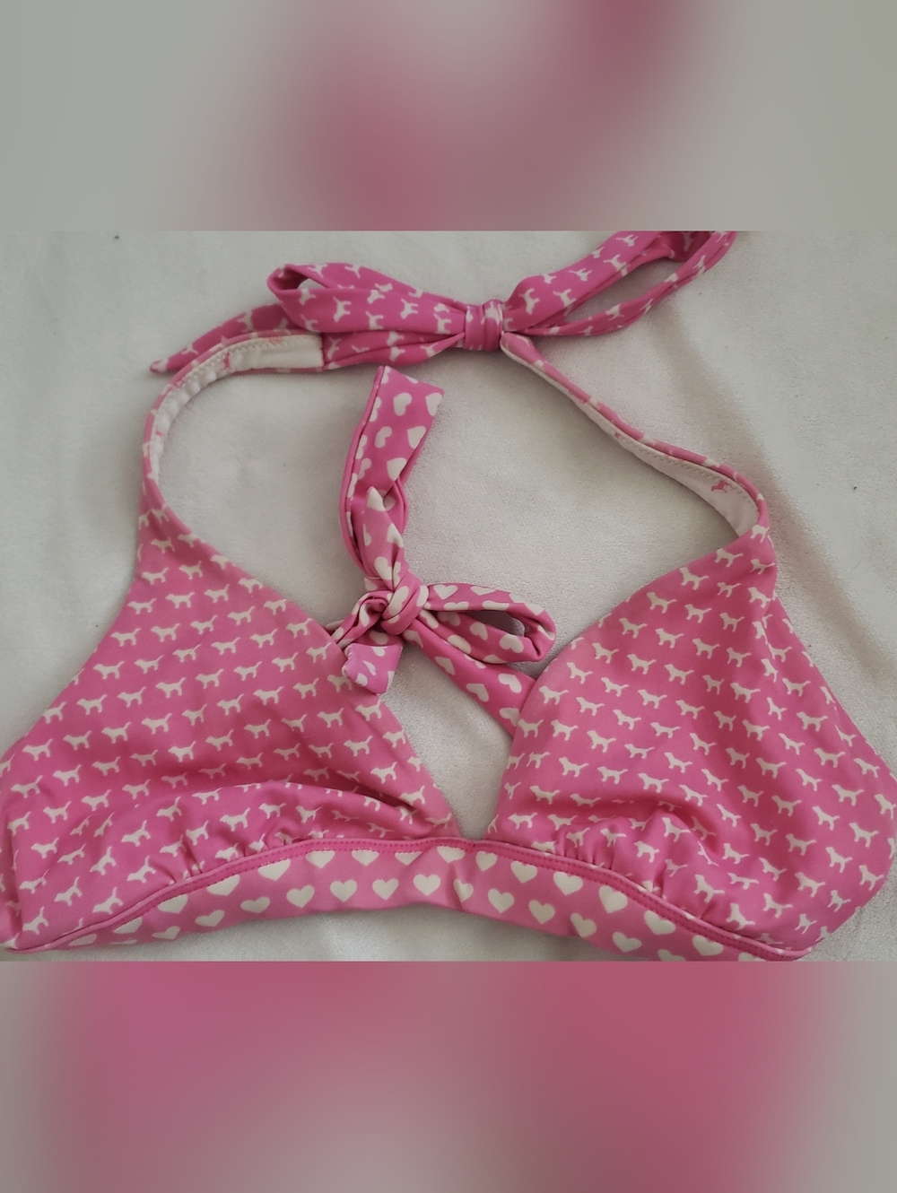 Pink Victoria's Secret Vintage Bikini Top